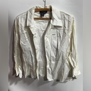#3513-Spenser Jeremy White Button-Front Shirt